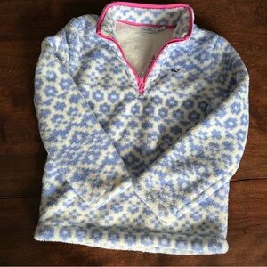 NWT Vineyard Vines Fair lsle Fuzzy Classic Quarter Zip Girls size M(10-12)